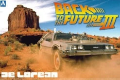 Plastic Kit AOSHima 1/24 BACK TO THE FUTURE DELOREAN From PART III & RAILROAD 01187