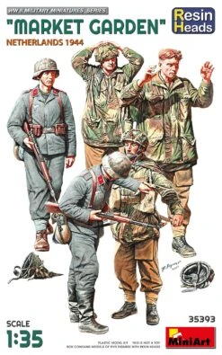 MiniArt 1/35 35320 MARKET GARDEN” NETHERLANDS 1944 With RESIN HEADS 35393