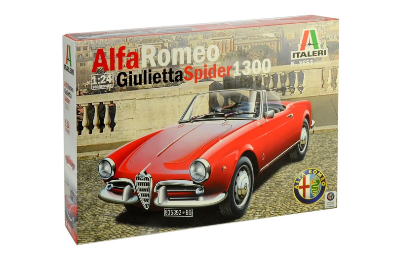 Italeri 1/24 ALFA ROMEO GIULIETTA SPIDER 1300 - Image 4