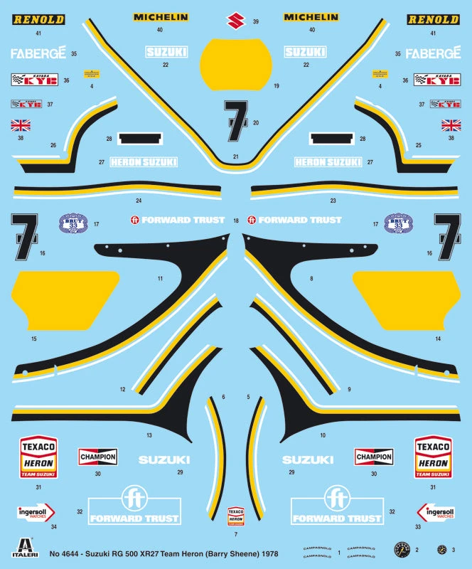 Italeri 1/9 Suzuki RG 500 XR27 IT4644 - Image 3
