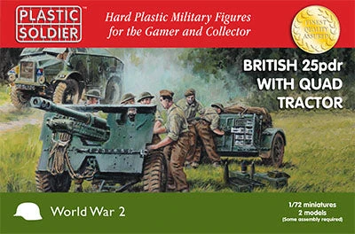 Plastic Kit Plastic Soldier 1/72 25pdr And Morris Tractor Kit