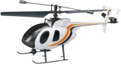 Nine Eagles Bravo SX - White With Yellow/black Trim Ready To Fly Micro Helicopter