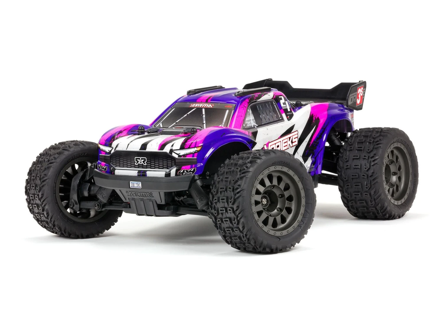 Arrma VORTEKS 4X4 3S BLX 1/10 Stadium Truck RTR Purple - Image 15
