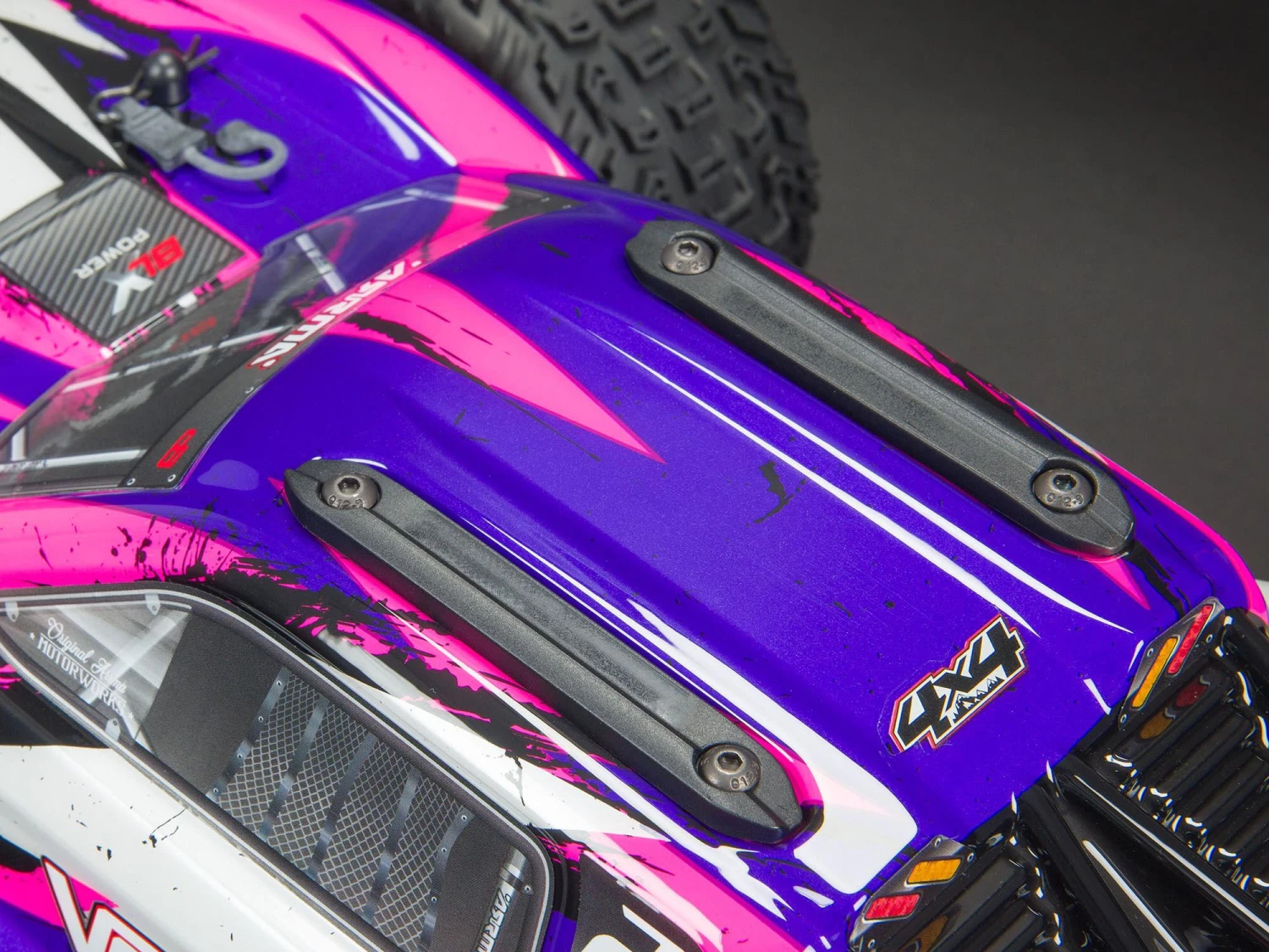 Arrma VORTEKS 4X4 3S BLX 1/10 Stadium Truck RTR Purple - Image 17