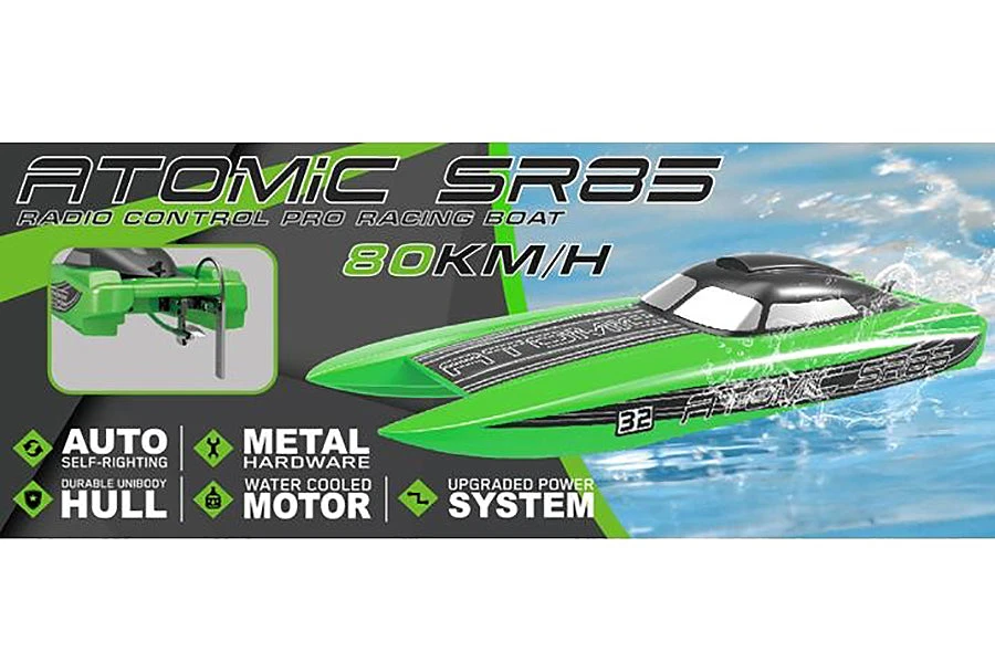 VOLANTEX ATOMIC SR85 BRUSHLESS BOAT - Green - Image 12