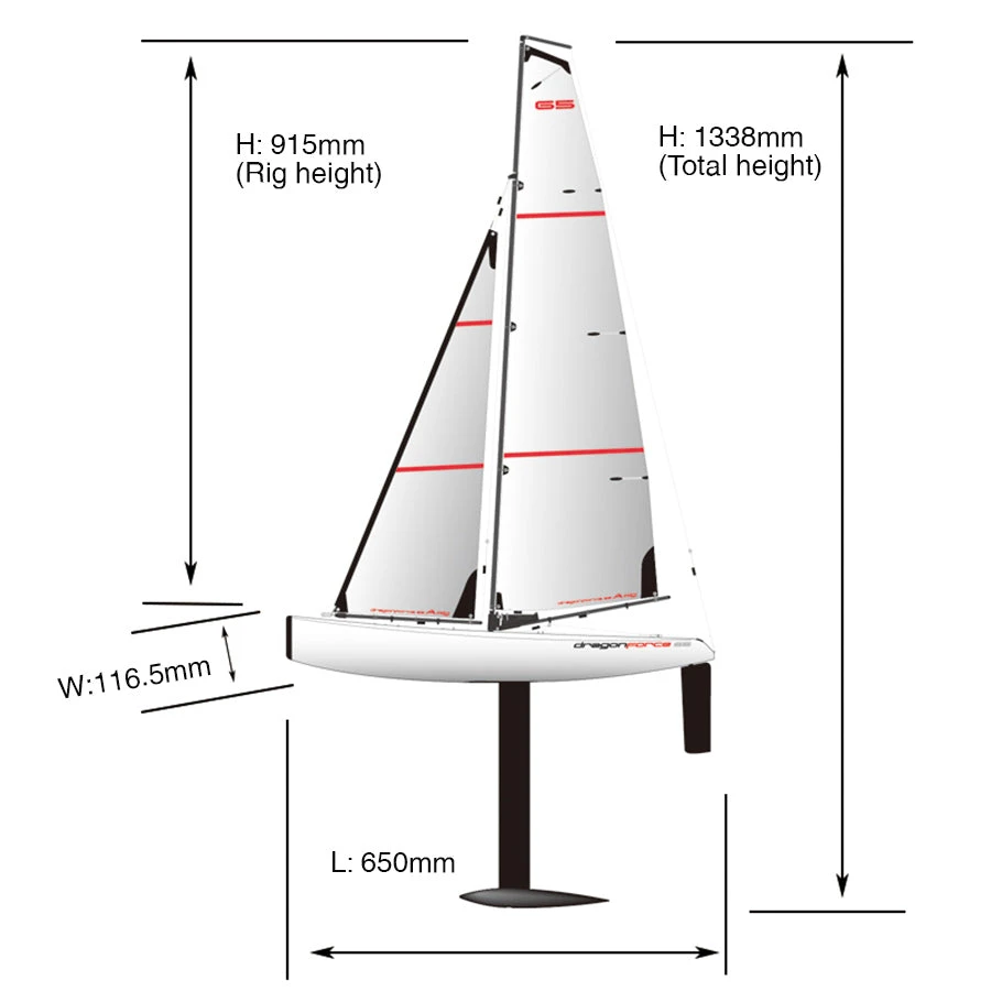JOYSWAY Dragon Force 65 V6 Yacht RTR 2.4Ghz (JY8815) - Image 6