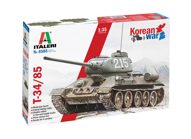 Italeri 1/35 T-34/85 Korean War Edition IT6585 - Image 2