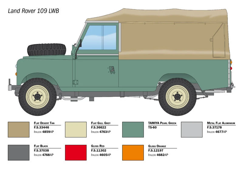 Italeri 1/24 Land Rover 109 LWB Kit 3665