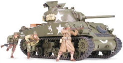 Tamiya 1/35 US M4A3 Sherman W/75mm Gun & 3 Figs 35250
