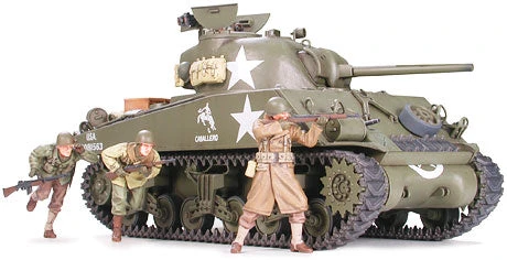 Tamiya 1/35 US M4A3 Sherman W/75mm Gun & 3 Figs 35250