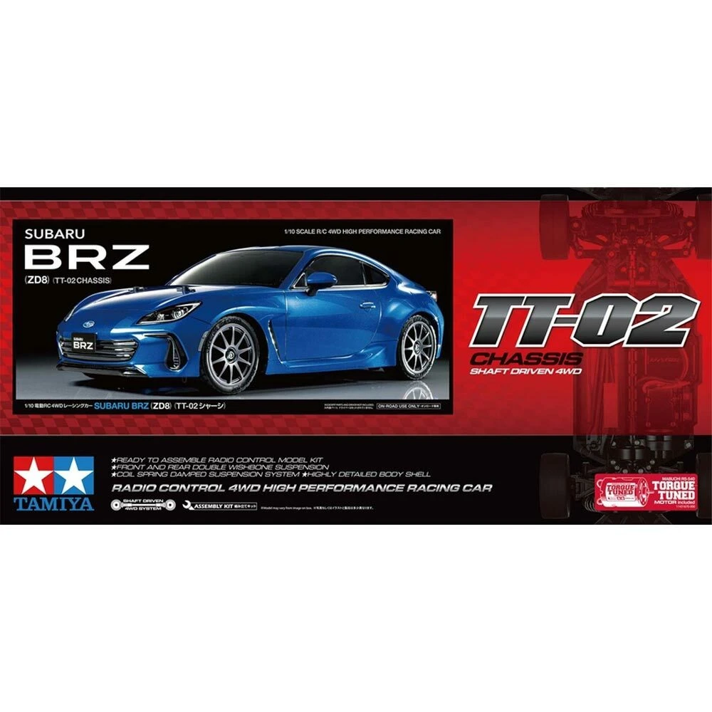 Tamiya SUBARU BRZ (ZD8) (TT-02) Kit - 58702 - Image 3