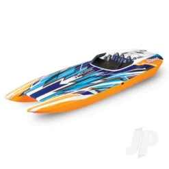 Traxxas DCB M41 Widebody Brushless 40in RTR Race Boat New Orange (+ TQi CC 540XL Marine VXL-6s TSM Factory-applied Graphics)